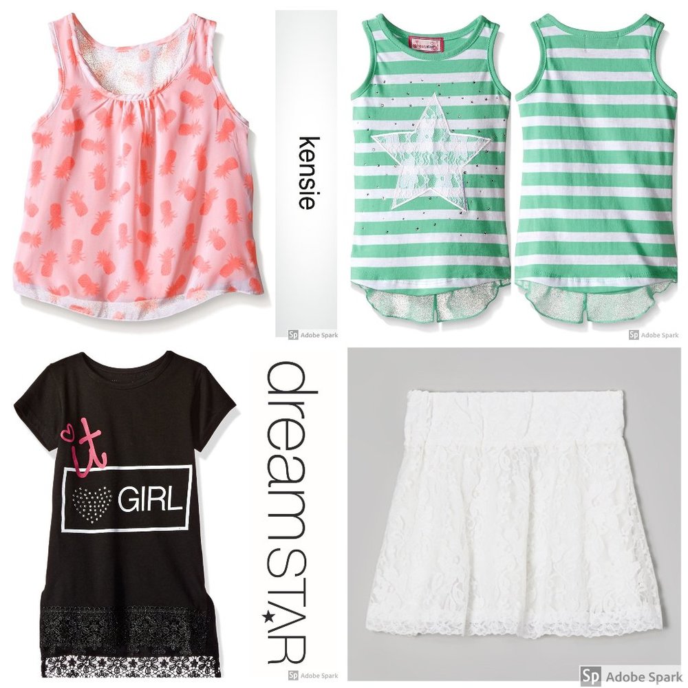 Girls Tank Tops Skirt Clothes Lot Size 4 4T NWT‎